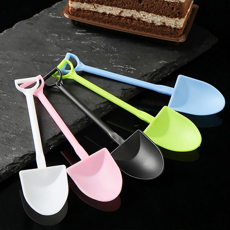 Mini Disposable Spoons for Ice Cream & Dessert Parties