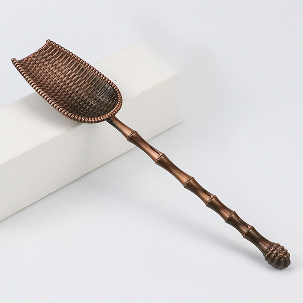 Premium Metal Tea Scoop Chinese Kung Fu Tea Ceremony Spoon 0
