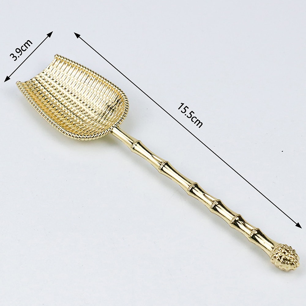 Premium Metal Tea Scoop Chinese Kung Fu Tea Ceremony Spoon 3