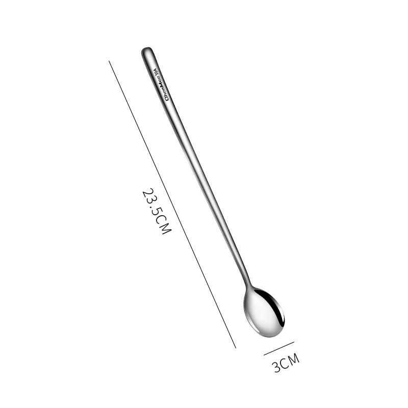 Stainless Steel Spoons Long Handle Coffee Ice Cream Spoons 1