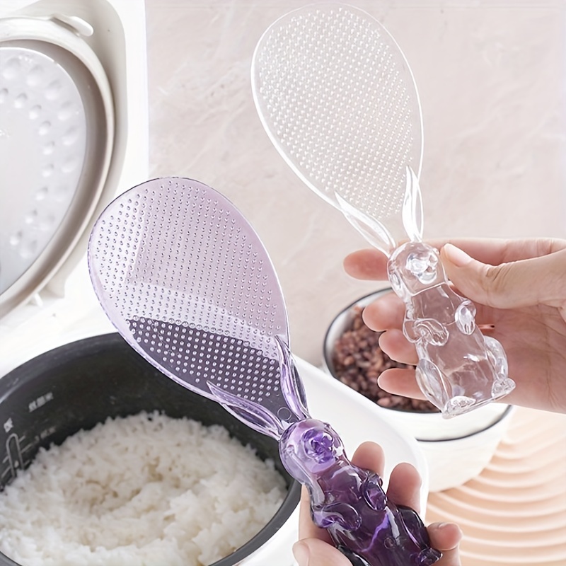 Crystal Rabbit Rice Spoon Standing Cartoon Rice Shovel For Electric Pots 6