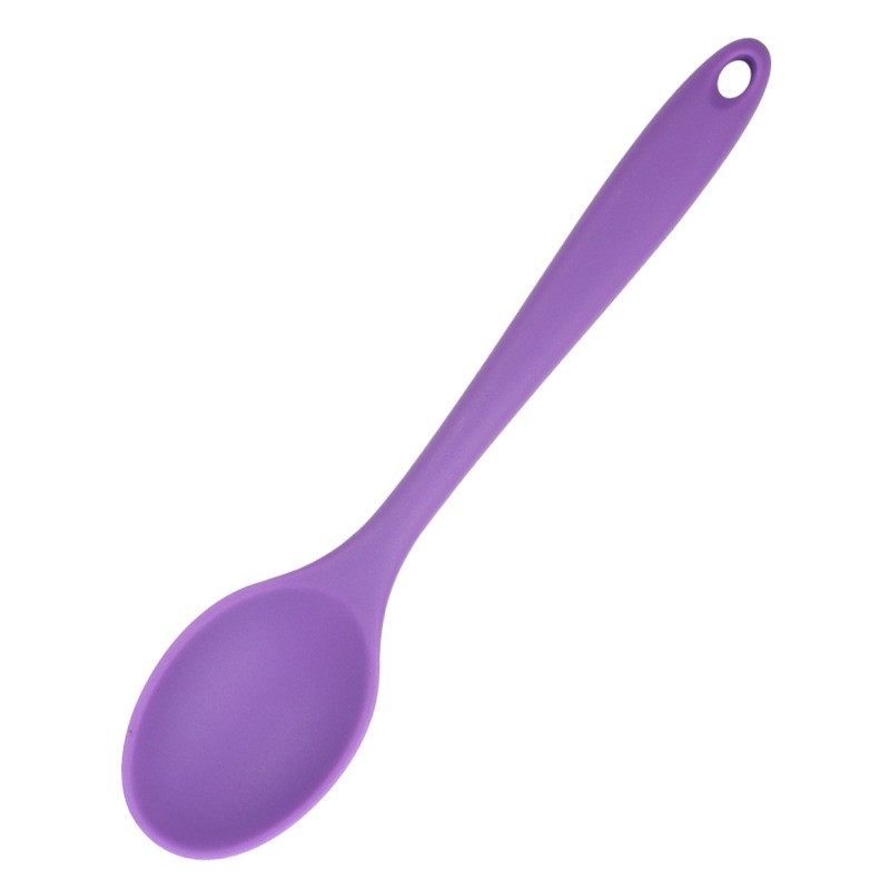 Premium Heat Resistant Silicone Kitchen Ladle Long Handle Stirring Spoon 2