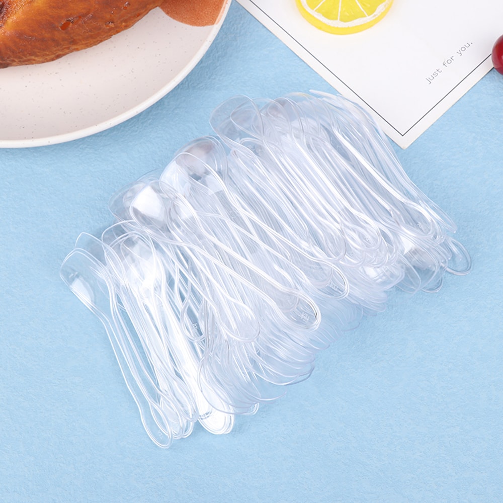Mini Plastic Spoons For Desserts Ice Cream Party Supplies 0