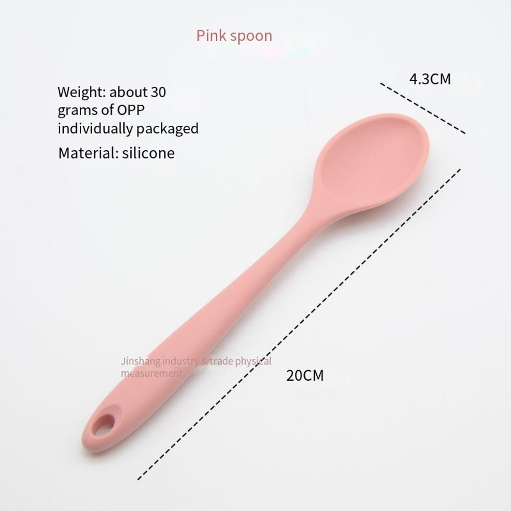 Premium Silicone Baby Spoon Safe Non Stick High Temperature Resistant Feeding Utensil 0
