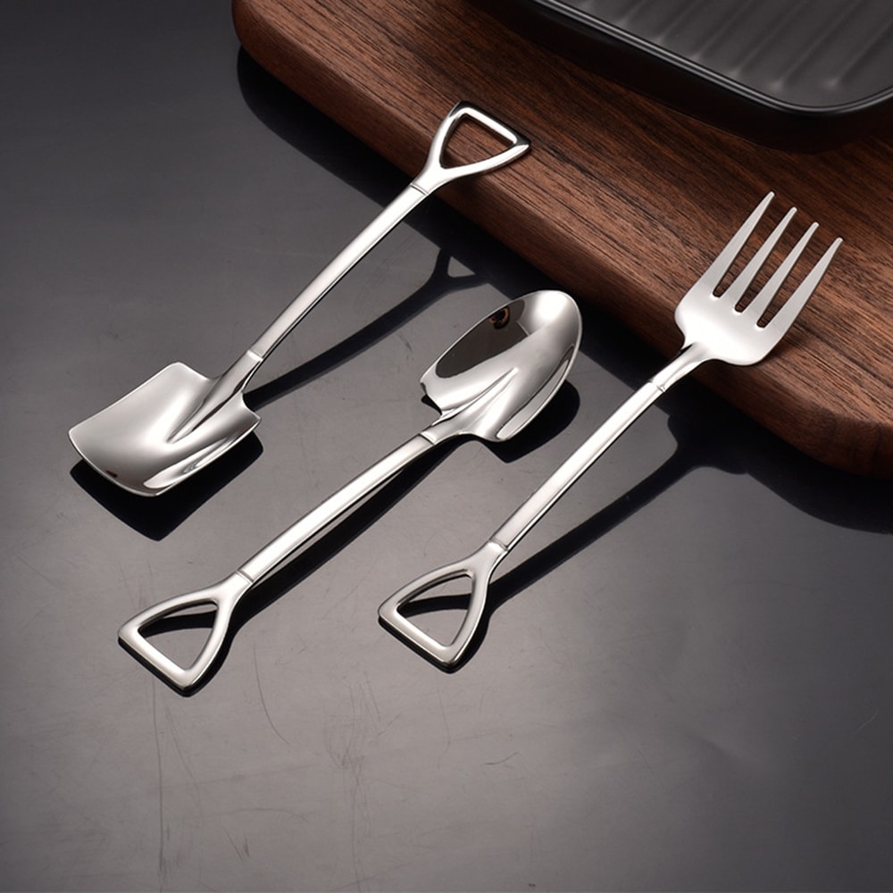 Stainless Steel Dessert & Fruit Fork Set Cake & Appetizer Utensils