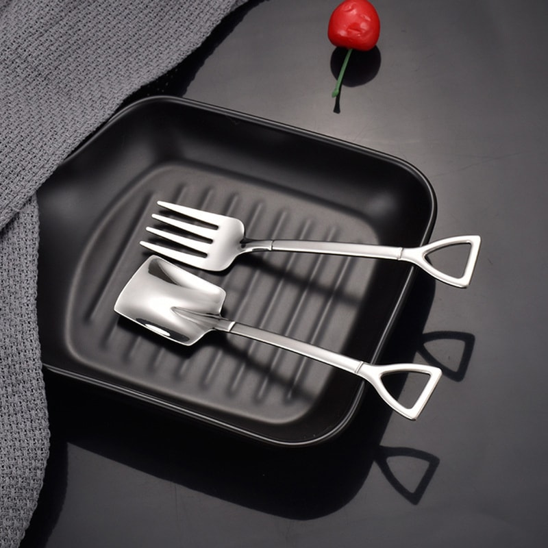 Stainless Steel Dessert & Fruit Fork Set Cake & Appetizer Utensils