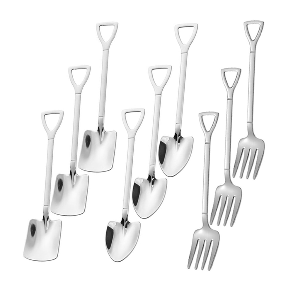 Stainless Steel Dessert & Fruit Fork Set Cake & Appetizer Utensils