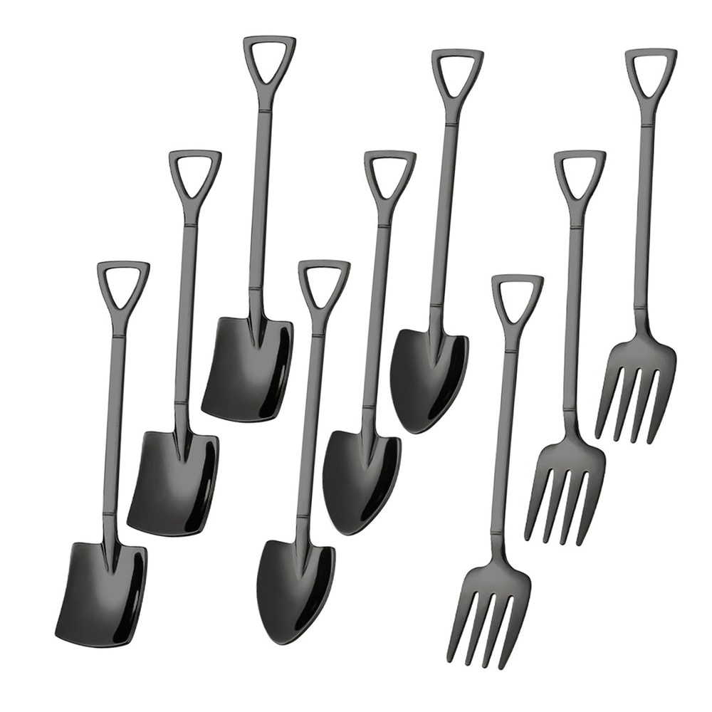 Stainless Steel Dessert & Fruit Fork Set Cake & Appetizer Utensils