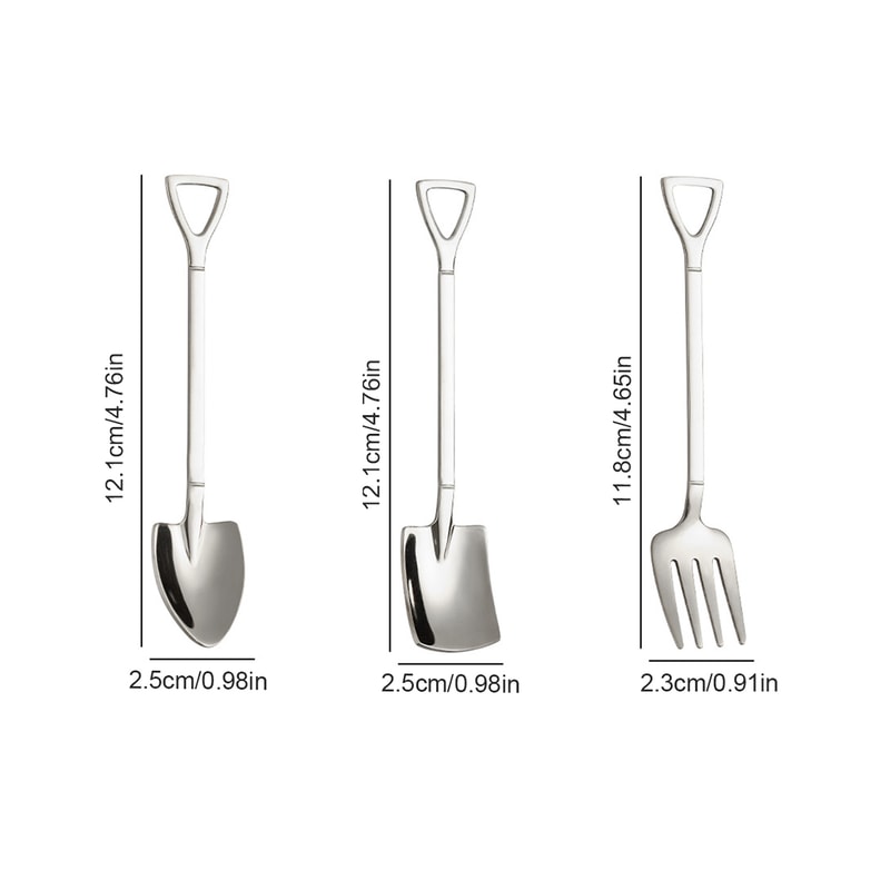 Stainless Steel Dessert & Fruit Fork Set Cake & Appetizer Utensils