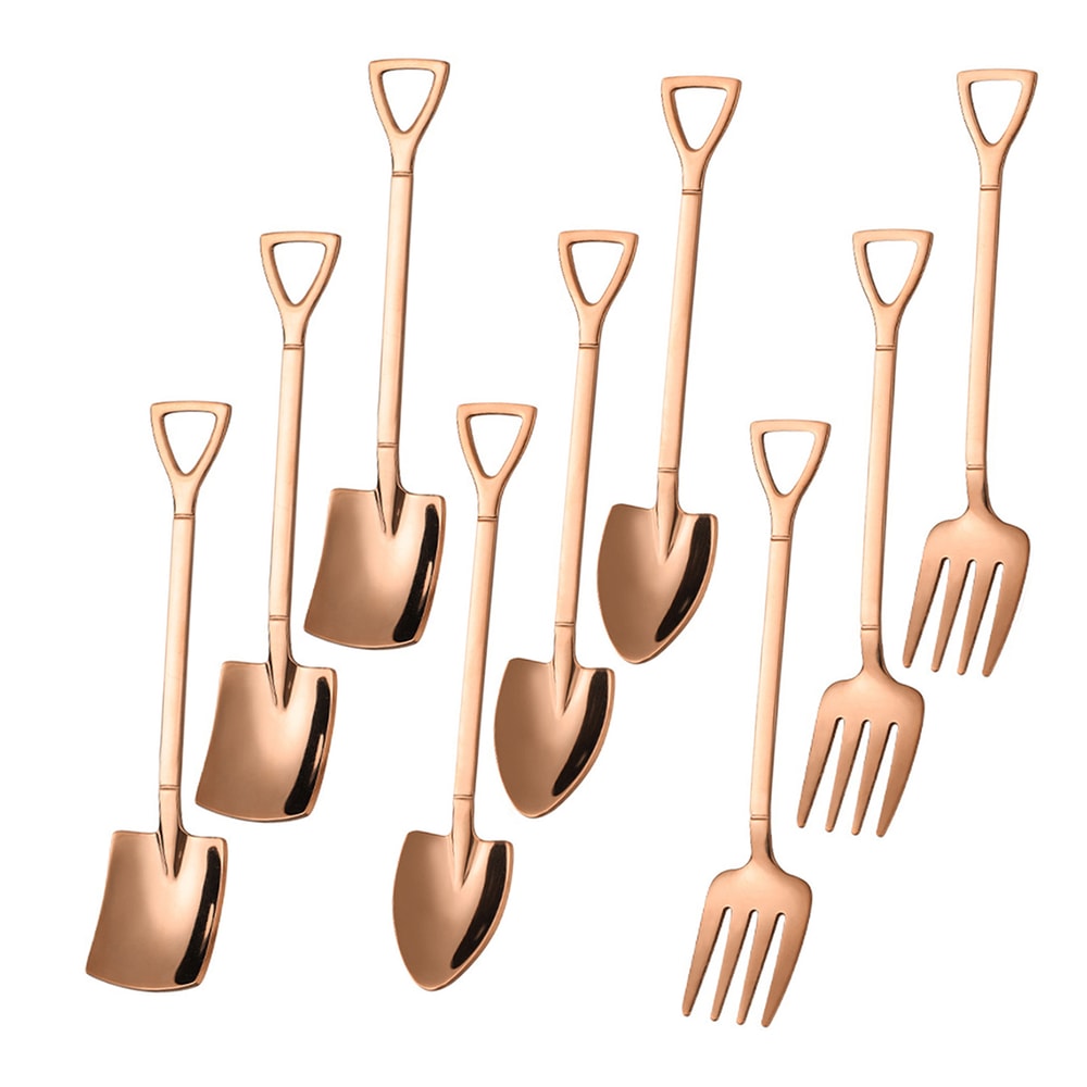 Stainless Steel Dessert & Fruit Fork Set Cake & Appetizer Utensils