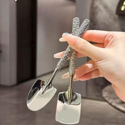 premium stainless steel dessert & ice cream spoon watermelon, coffee, cake
