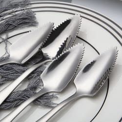 serrated grapefruit spoon stainless steel fruit scoop & tableware