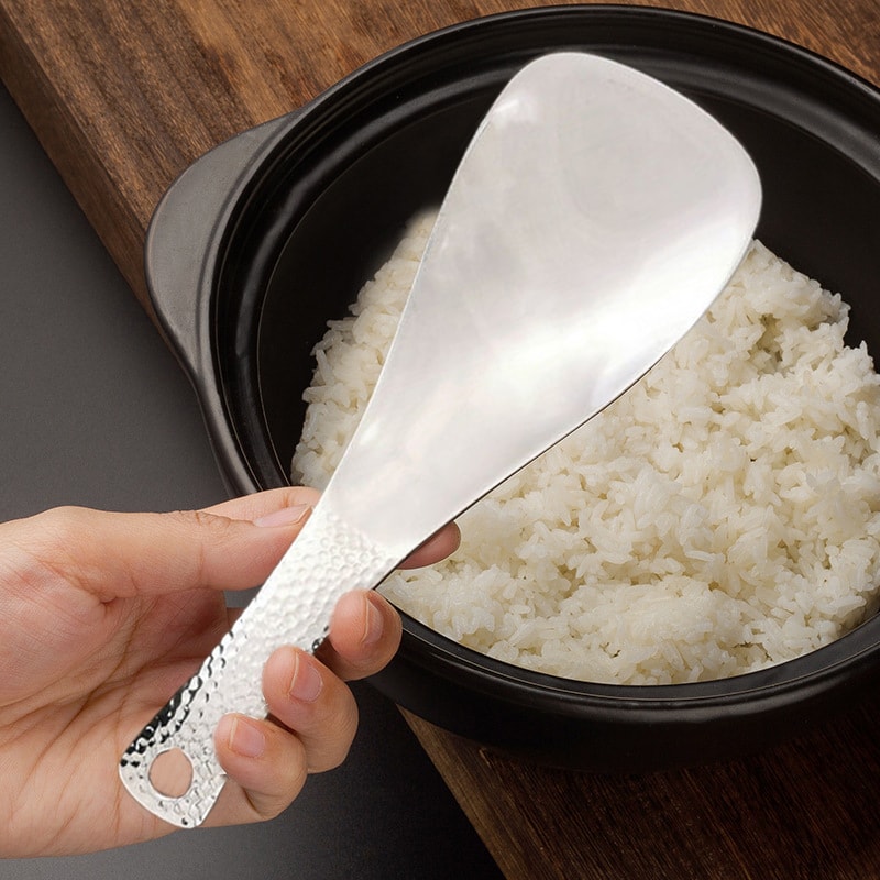 Premium Stainless Steel Rice Spoon Large Capacity Dining Shovel