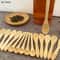 Premium Wooden Coffee Dessert Spoon Set Bamboo Teaspoon Honey Scoop 1