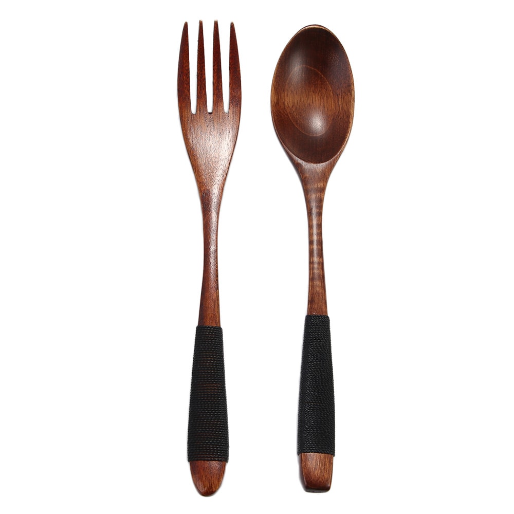 Premium Wooden Spoon & Fork Dinnerware Set for Home & Gifts