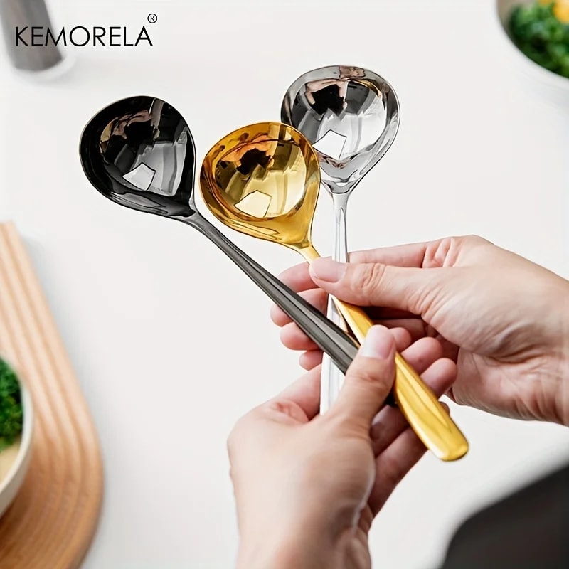 Premium Stainless Steel Small Gravy Ladle & Sauce Spoon Dishwasher Safe Kitchen Serving Utensil