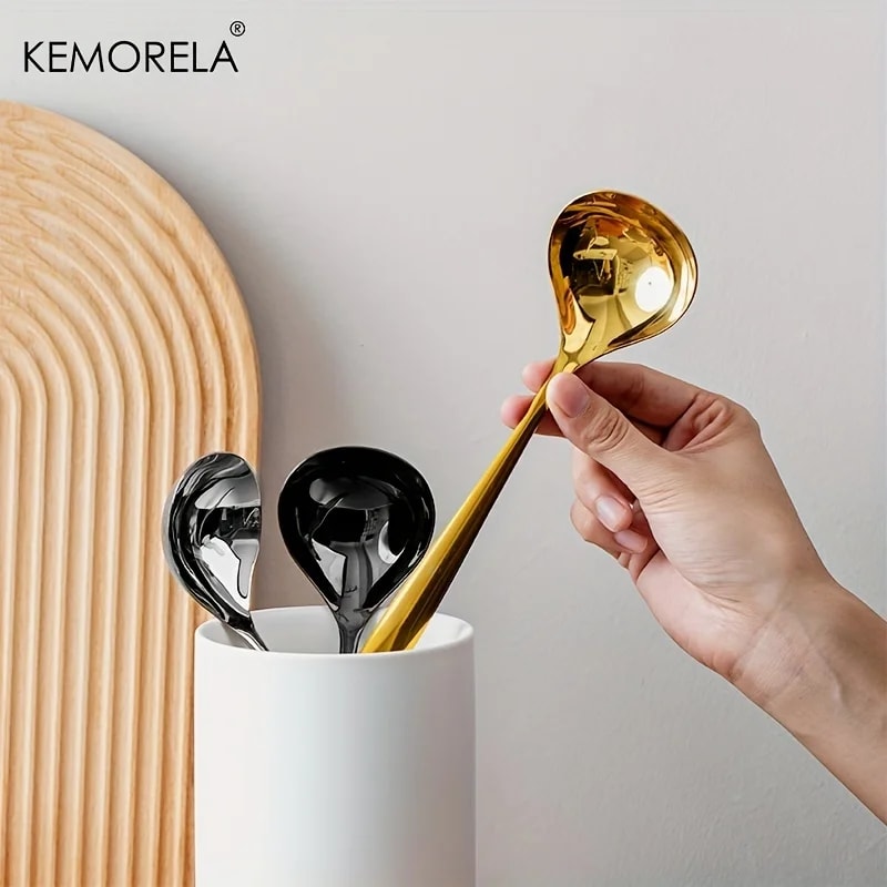 Premium Stainless Steel Small Gravy Ladle & Sauce Spoon Dishwasher Safe Kitchen Serving Utensil