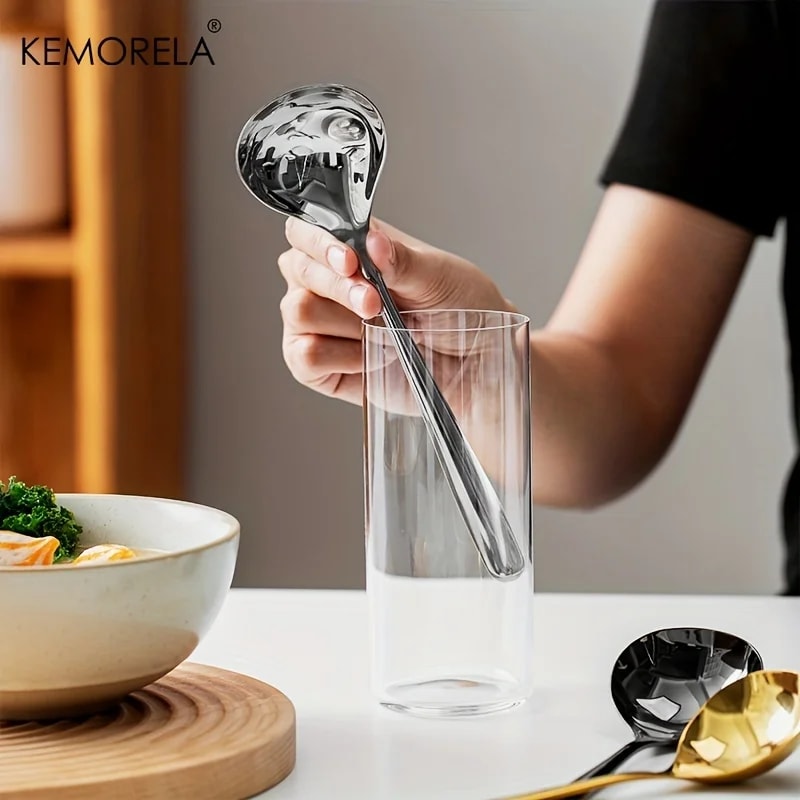 Premium Stainless Steel Small Gravy Ladle & Sauce Spoon Dishwasher Safe Kitchen Serving Utensil