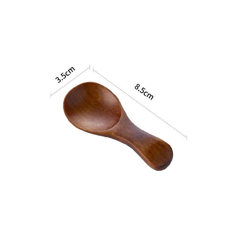Mini Wooden Spoons For Spice Sugar Tea Coffee Scooping 6