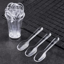 eco friendly mini wooden ice cream spoons disposable dessert scoops for parties