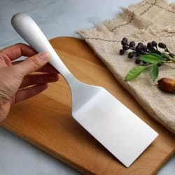 premium stainless steel flat spatula multi purpose kitchen tool for cooking & baking