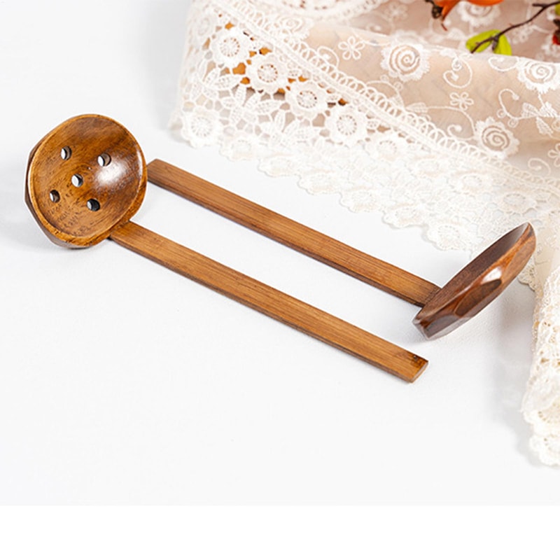 Premium Wooden Ramen Spoon Long Handle Soup & Tasting Spoon