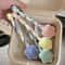 Ceramic Star Flower Dessert Spoon Creative Long Handle Stirring Spoon 1