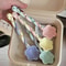 Ceramic Star Flower Dessert Spoon Creative Long Handle Stirring Spoon 1