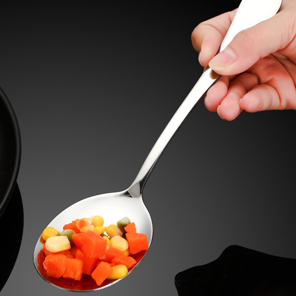 Premium Stainless Steel Rice Salad Serving Spoon Ergonomic Kitchen Utensil 0