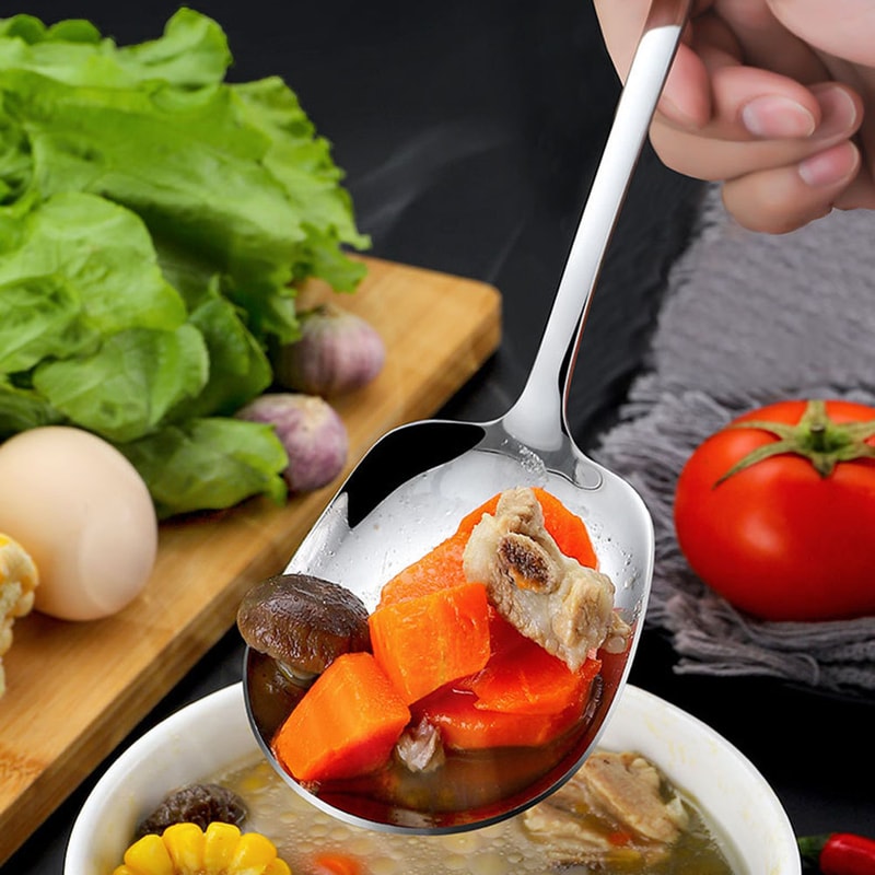 Premium Stainless Steel Rice Salad Serving Spoon Ergonomic Kitchen Utensil 1