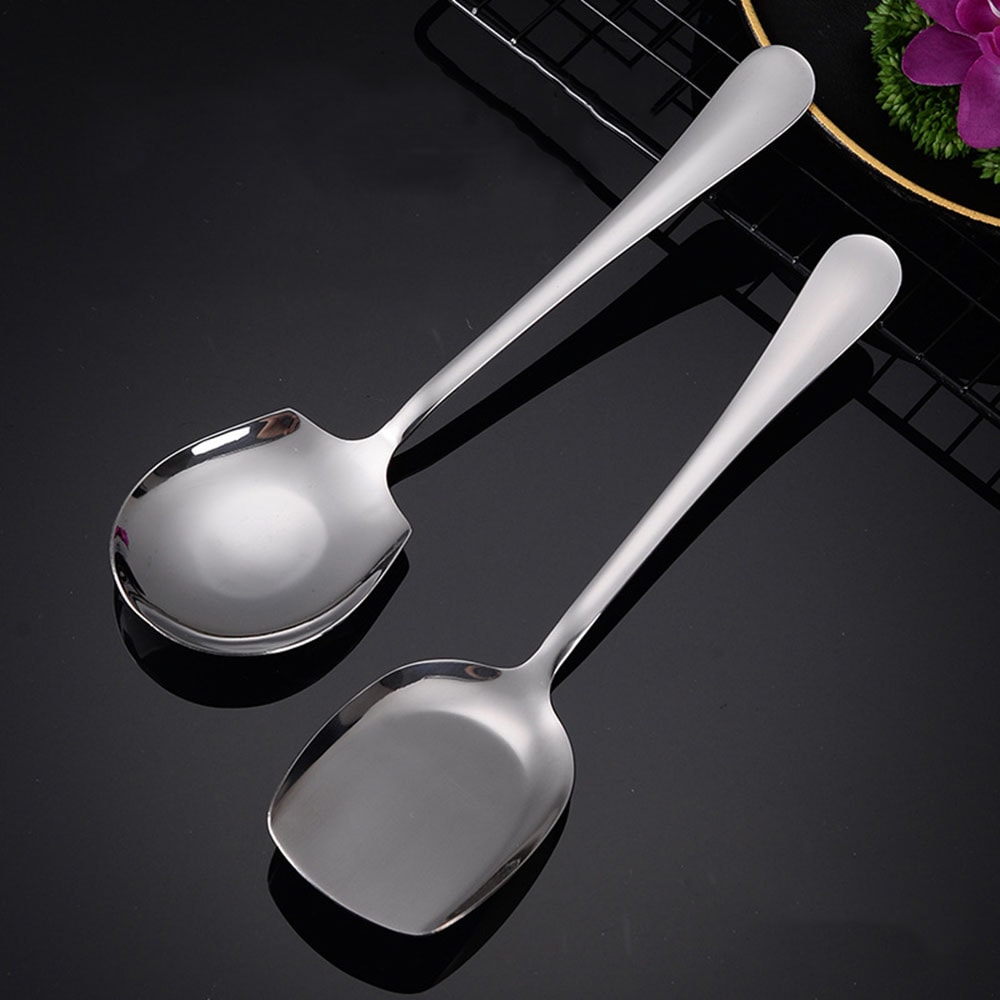 Premium Stainless Steel Rice Salad Serving Spoon Ergonomic Kitchen Utensil 3