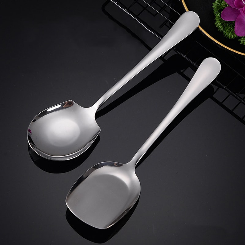 Premium Stainless Steel Rice Salad Serving Spoon Ergonomic Kitchen Utensil 3