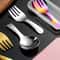 Premium Gold Stainless Steel Rice Soup Dessert Spoon Set For Kids 0