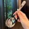 Premium Stainless Steel Dessert & Stirring Spoons Red & Golden Long Handle