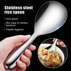premium stainless steel rice spoon non stick kitchen serving utensil