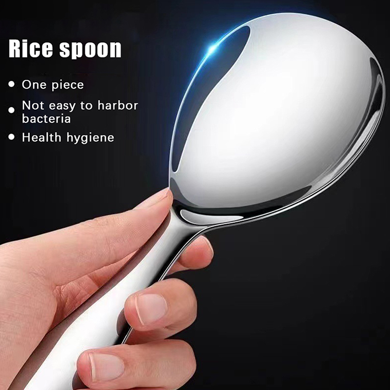 Premium Stainless Steel Rice Spoon Non Stick Kitchen Serving Utensil