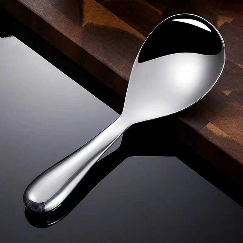 Premium Stainless Steel Rice Spoon Non Stick Kitchen Serving Utensil