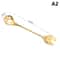Stainless Steel Cat Claw Coffee Dessert Spoon Cute Teaspoon Stirrer 2