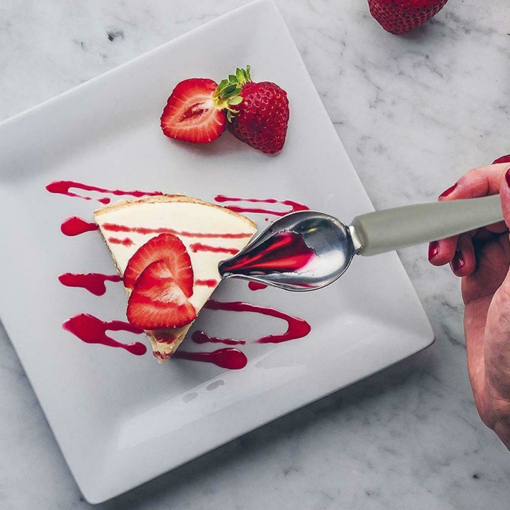 Premium Sauce Decorating Spoon Dessert Plating Tool Precision Food Decoration Tool For Sushi Cake 0