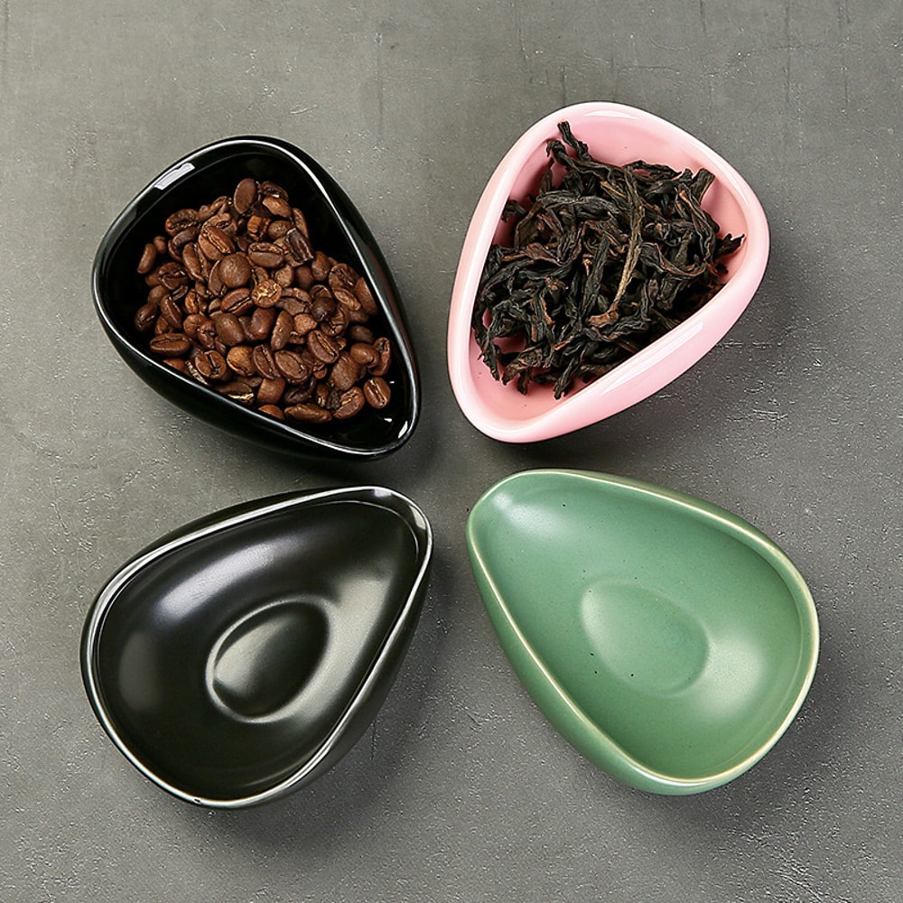 Ceramic Coffee Dosing Cup Espresso Bean Scoop Tray Precision Measure Cup 0