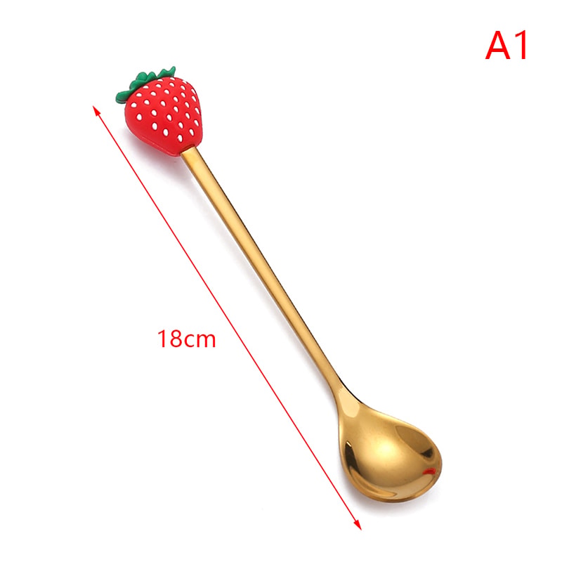 Cartoon Stainless Steel Dessert Spoon Fork Set For Kids 3