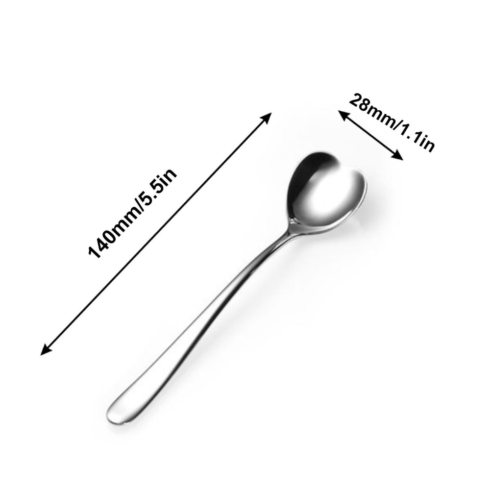 Heart Shaped Stainless Steel Coffee & Dessert Stirring Spoon Set Elegant Tea & Sugar Spoons