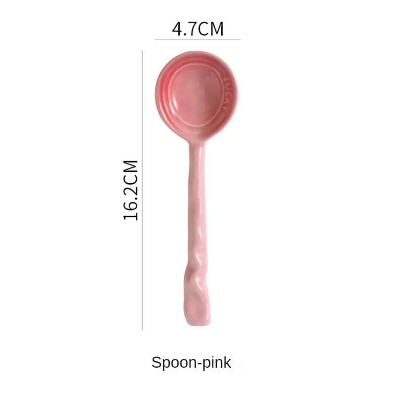 Premium Vintage Ceramic Kitchen Spoon Non Toxic Durable 5
