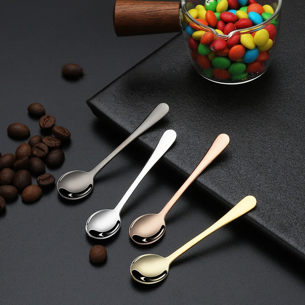 Premium Stainless Steel Mini Spoon for Coffee, Ice Cream & Seasoning
