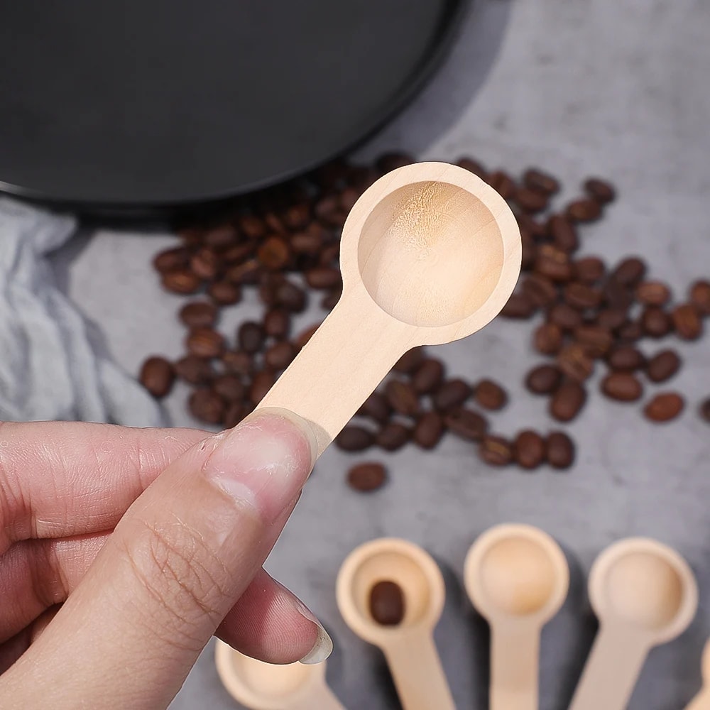 Mini Wooden Measuring Spoons For Spices Coffee And Honey 3