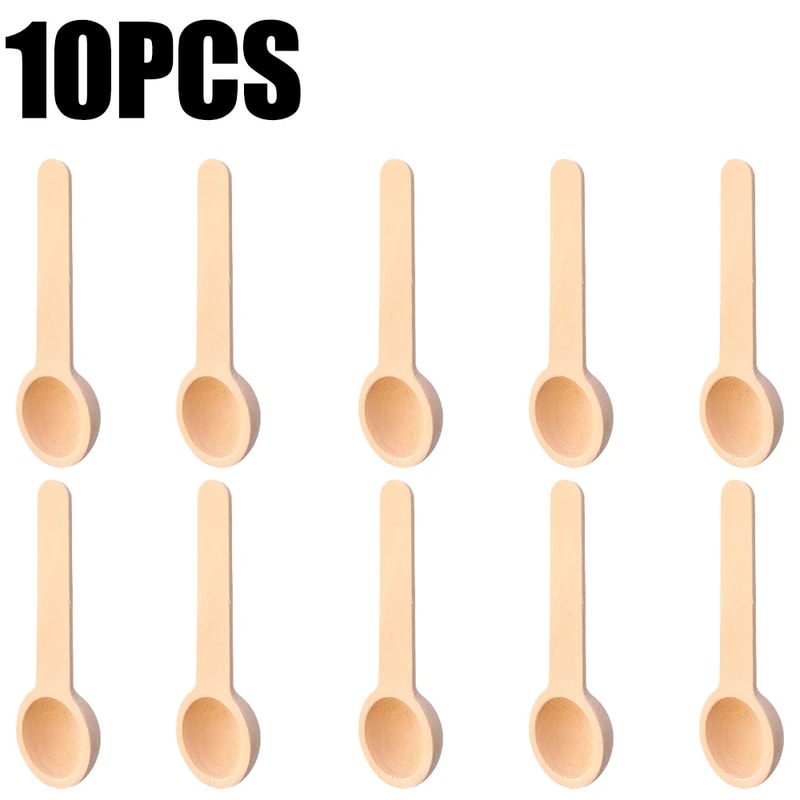 Mini Wooden Measuring Spoons For Spices Coffee And Honey 0