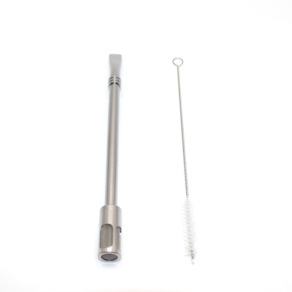 Premium Stainless Steel Tea Straw & Coffee Spoon with Removable Filter