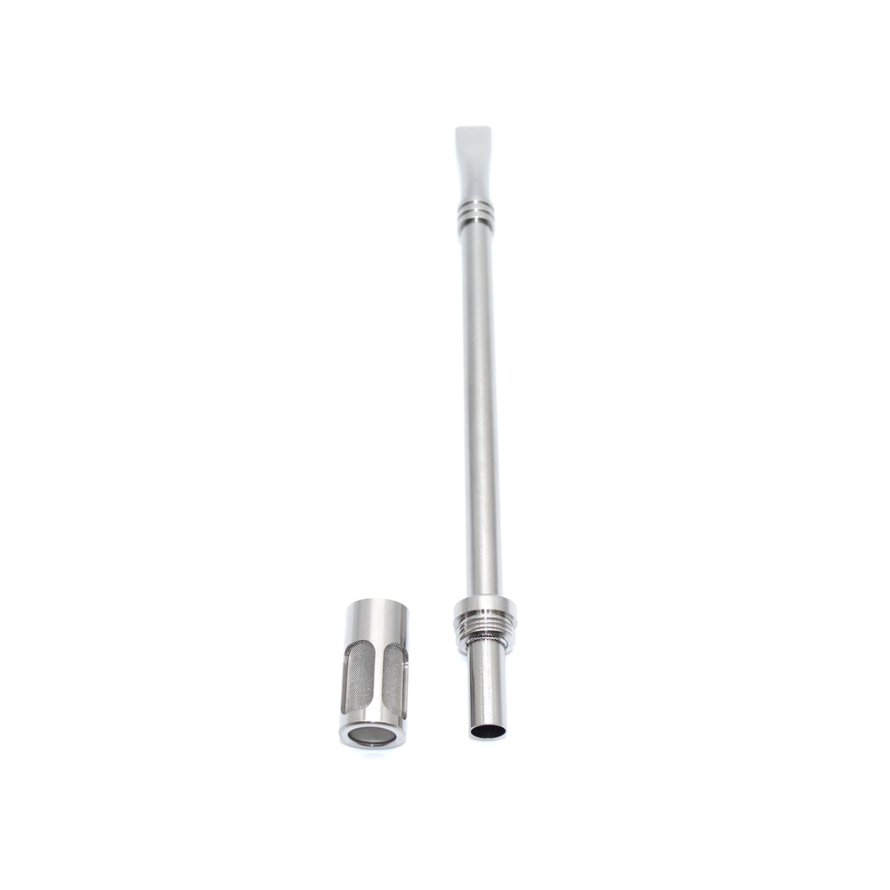 Premium Stainless Steel Tea Straw & Coffee Spoon with Removable Filter