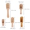 Wooden Handle Mini Coffee Scoop & Spice Spoon Set for Kitchen