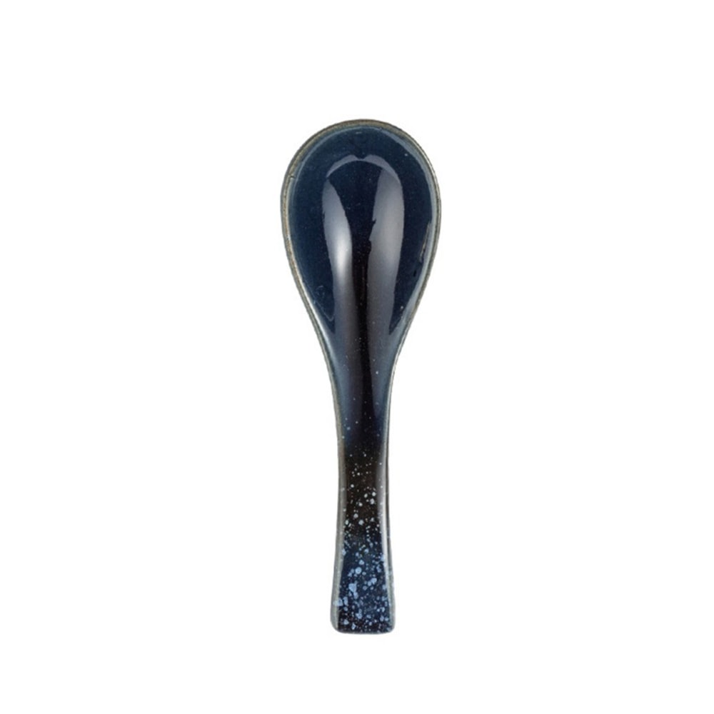 Retro Ceramic Soup Rice Spoon Elegant Kitchen Serving Utensil 6